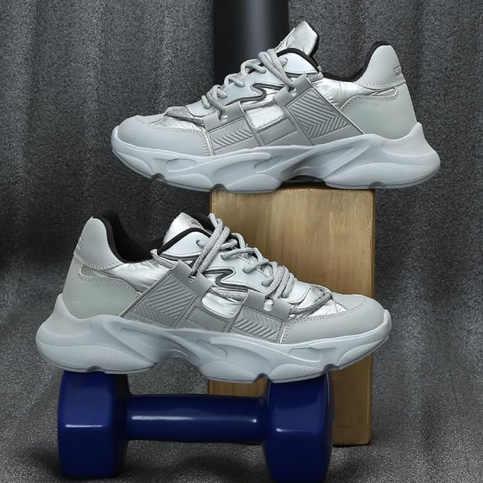 GreyMen's Casual Lace-Up Lightweight Running Shoes