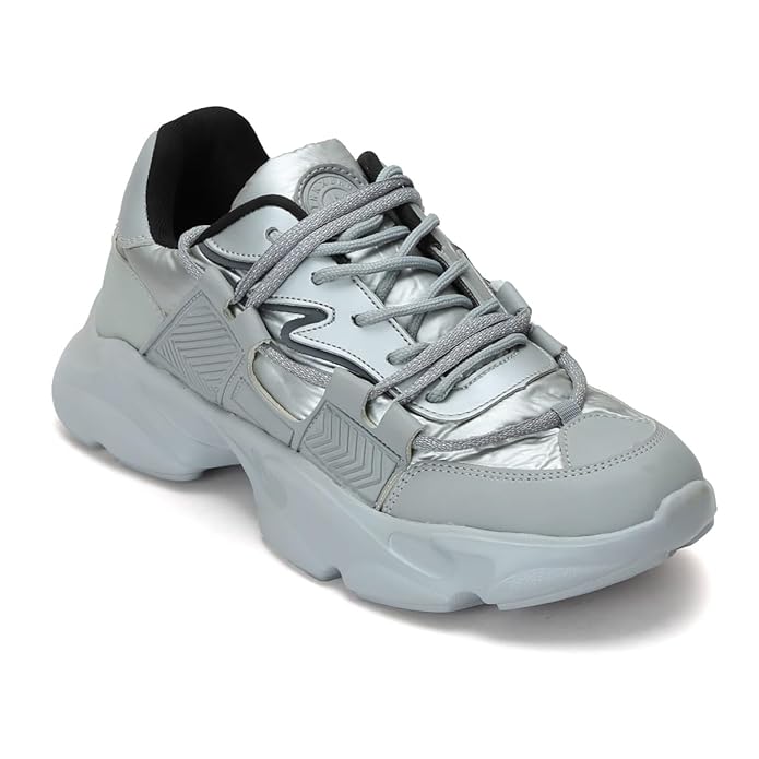 GreyMen's Casual Lace-Up Lightweight Running Shoes