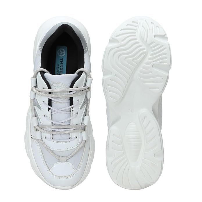 WhiteMen's Casual Lace-Up Lightweight Running Shoes
