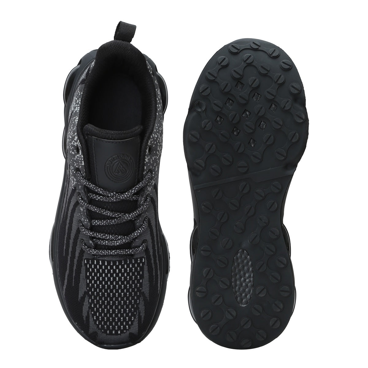 Black & GreyMen's-Casual-Fire-Running-Stylish-Shoes-(FIRE)